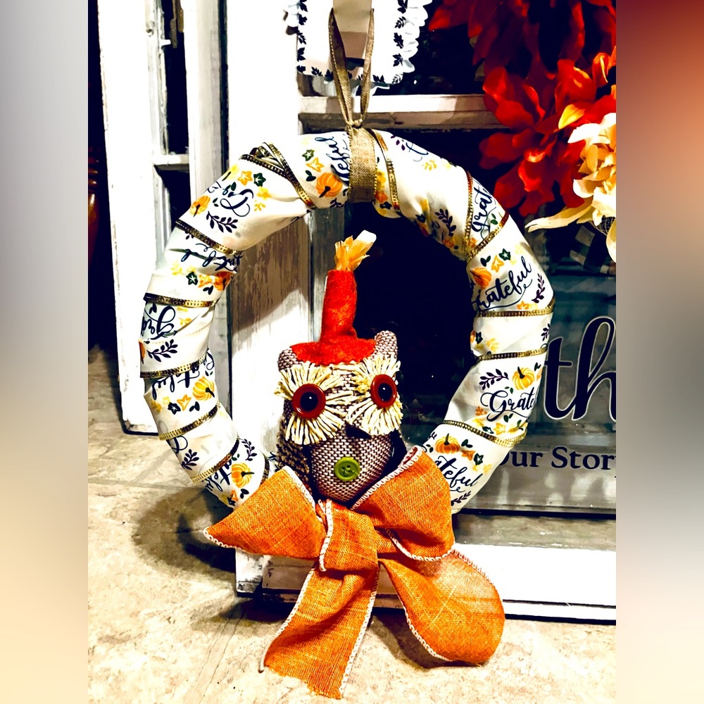 Fall Owl Wreath